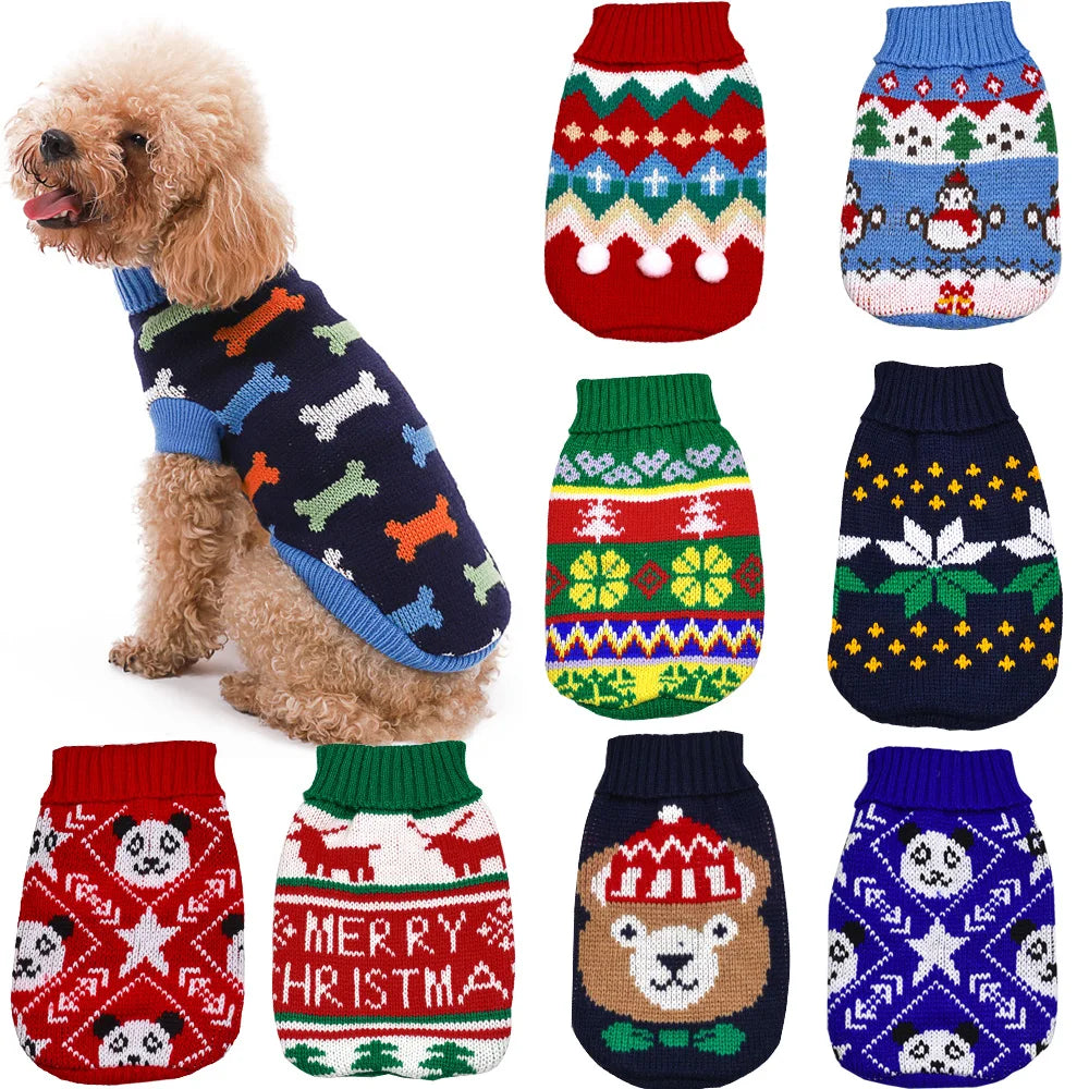 Dog Sweaters for Small Dogs Warm Soft Pet Clothes for Puppy, Small Medium Cat, Dogs Girl or Boy, Dog Shirt Vest Coat for Winter