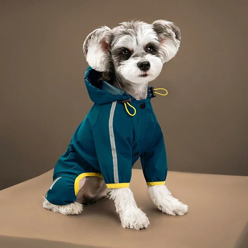 Dog Raincoat Reflective Waterproof Pet Clothes for Chihuahua Maltese Rain Coat Small Medium Dogs Jumpsuit Raincoat Dogs Overalls