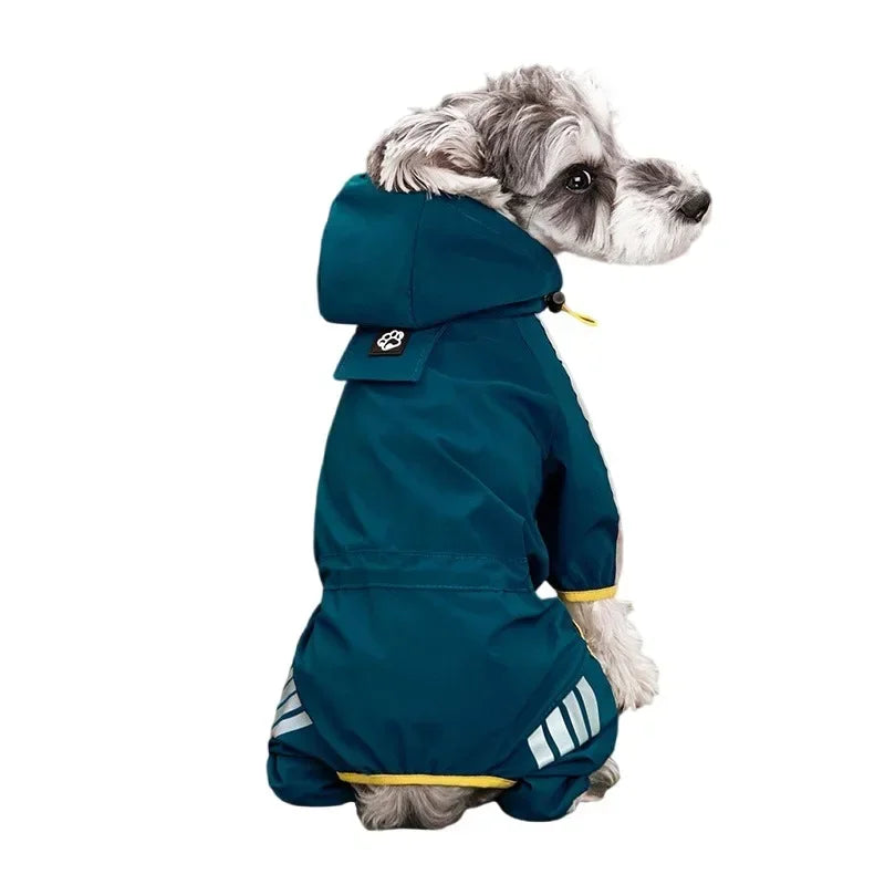 Dog Raincoat Reflective Waterproof Pet Clothes for Chihuahua Maltese Rain Coat Small Medium Dogs Jumpsuit Raincoat Dogs Overalls