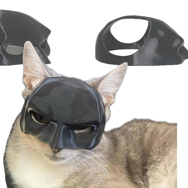 Gift Black Bat Cat Avenger Mask Matte Cool Bat Mask Superhero Cute Pet Toys For Cats And Dogs