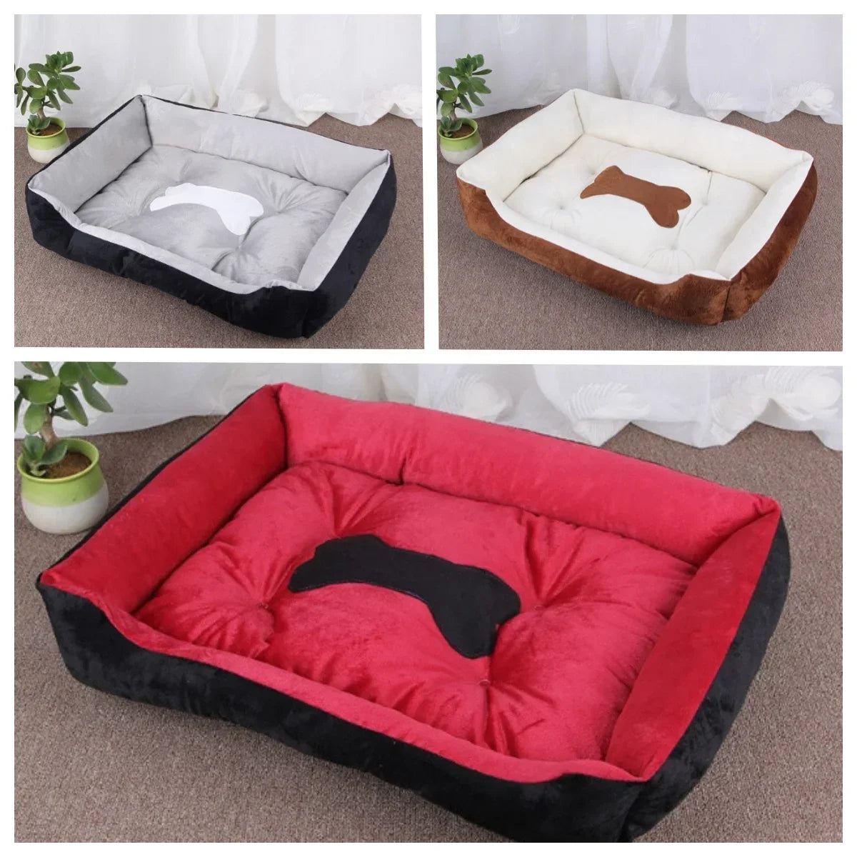 Dogs Warm Kennel Comfortable Pet Kennel Household Convenient Mobile Pet Bed Pet Supplies Kennel for Small Medium and Large